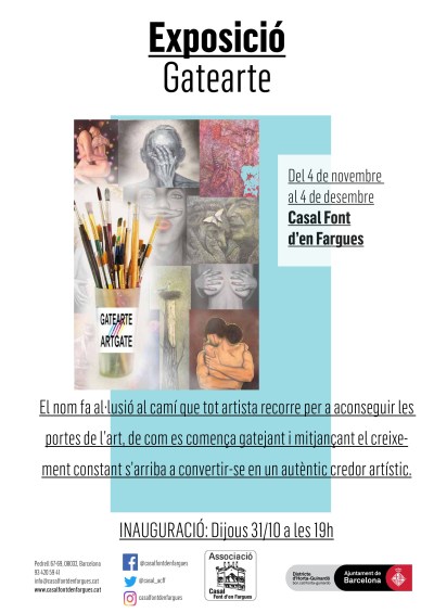 Cartell_Gatearte - Font d'en Fargues